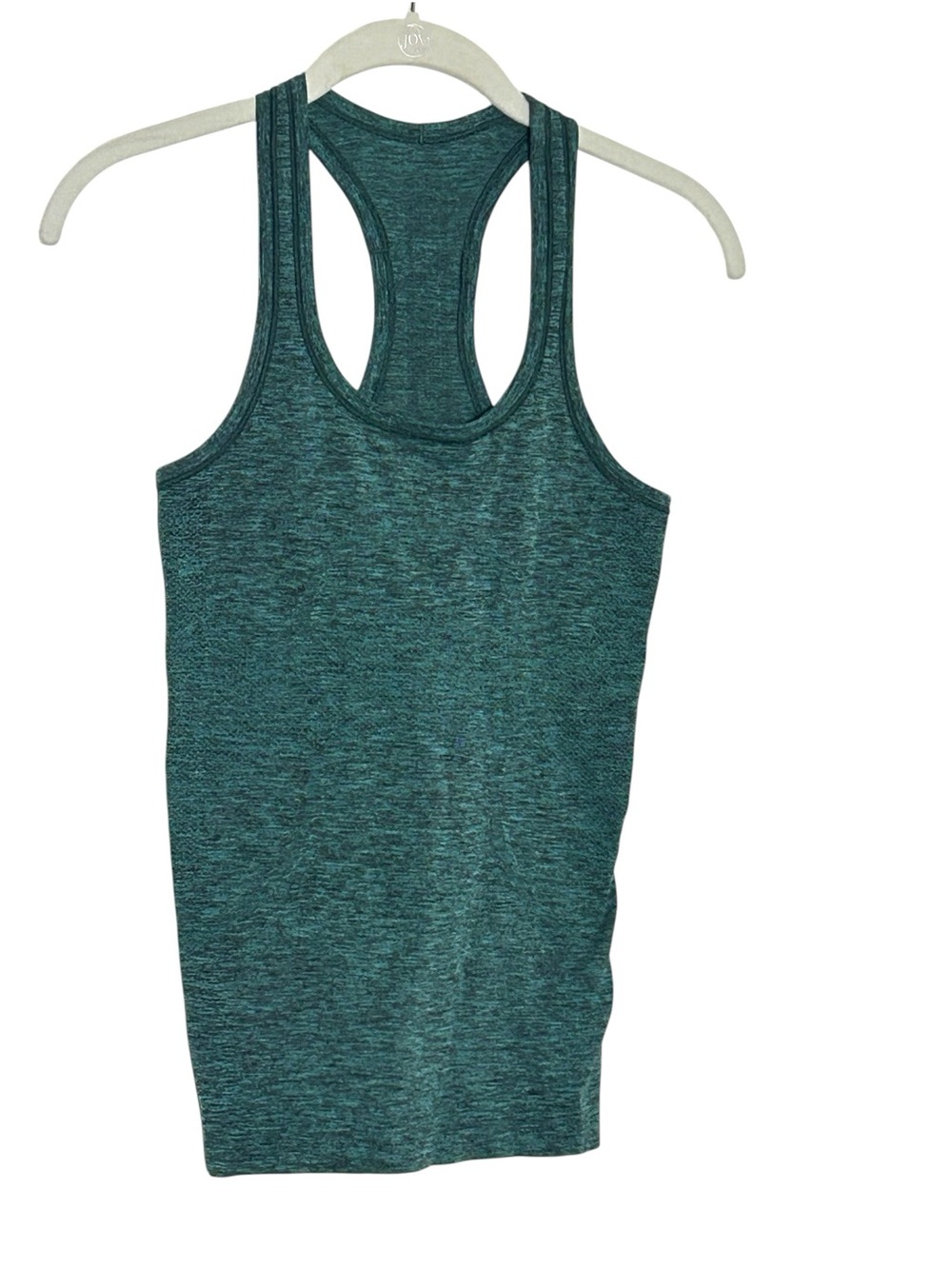 Lululemon Swiftly Tech Racerback Tank Size 2 Teal Green Heathered Athletic Top